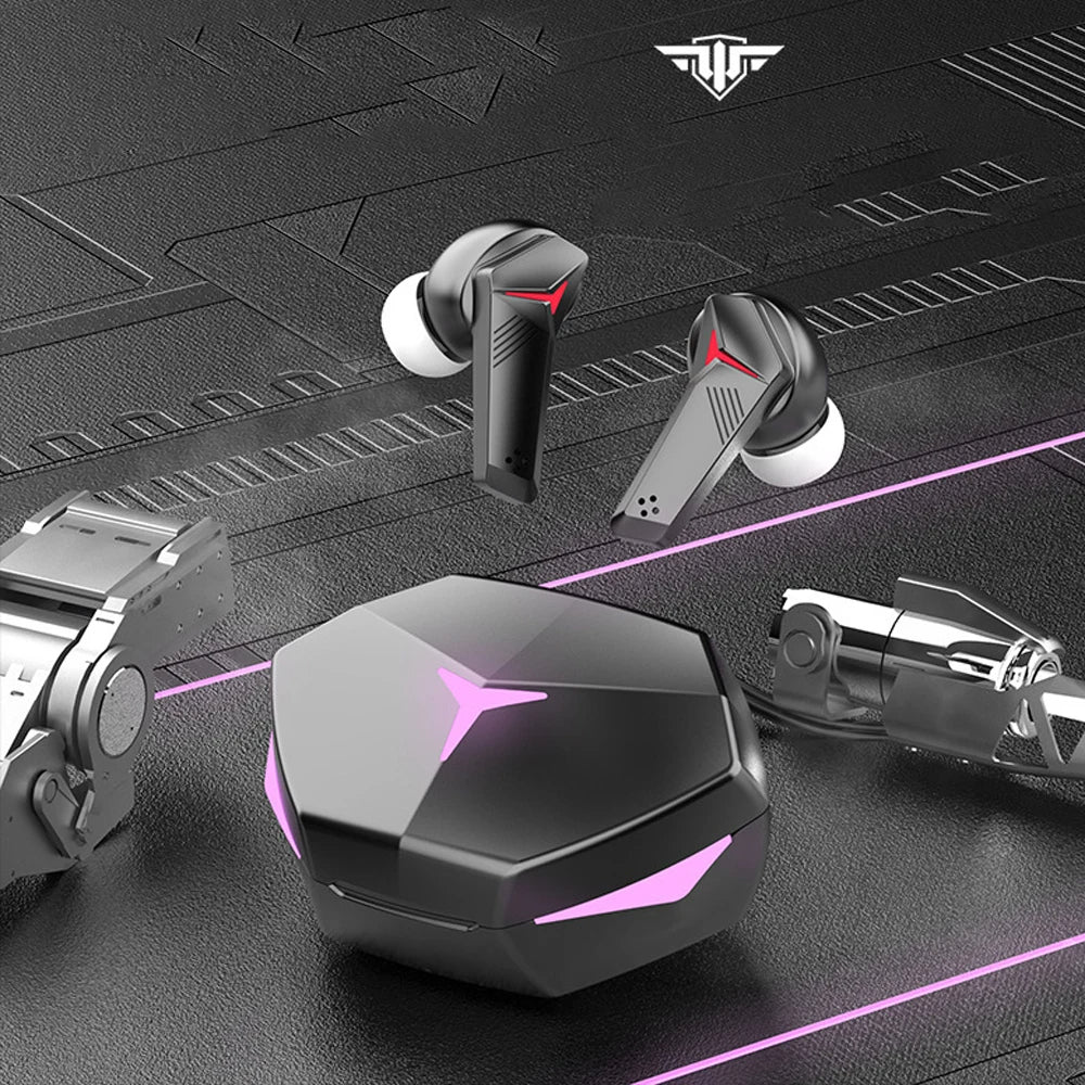 Wireless Earbuds for iOS & Android Phones, Bluetooth 5.2 in-Ear Headphones with Extra Bass, Built-in Mic, Soft in-Ear Sleep Earbuds Gaming Earbuds 60ms Low Latency TWS Bluetooth Earphone with Mic Bass Audio Sound Positioning Wireless Headphones