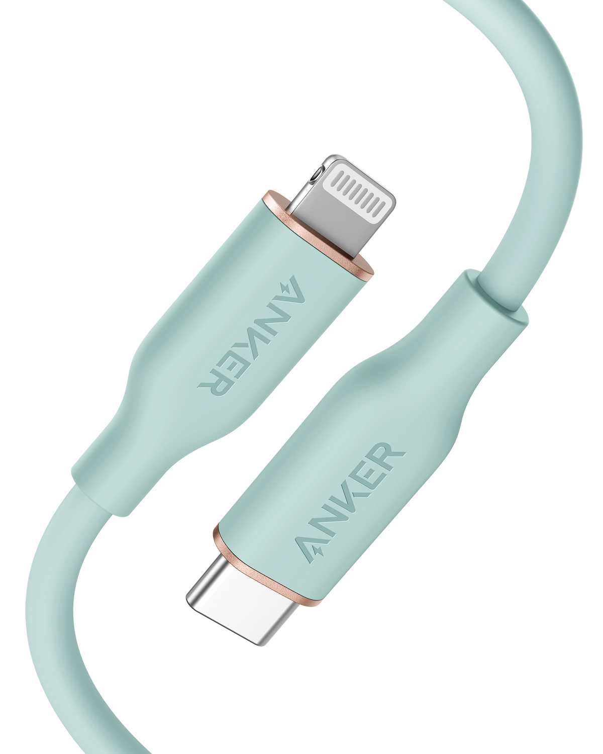 Anker <b>641</b> USB-C to Lightning Cable (Flow, 3 ft Silicone)